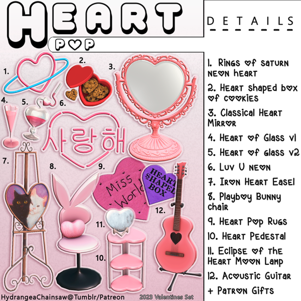 Alpha Heartpop by hydrangeachainsaw - The Sims 4 Custom Content