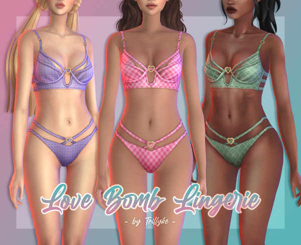 Maxis Match Love Bomb Lingerie by simsfinds - The Sims 4 Custom Content