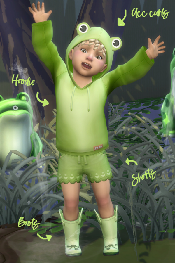Maxis Match Froggie Outfit by simsfinds - The Sims 4 Custom Content