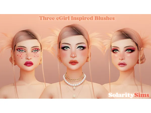 Alpha 3 eGirl Blushes - The Sims 4 Custom Content