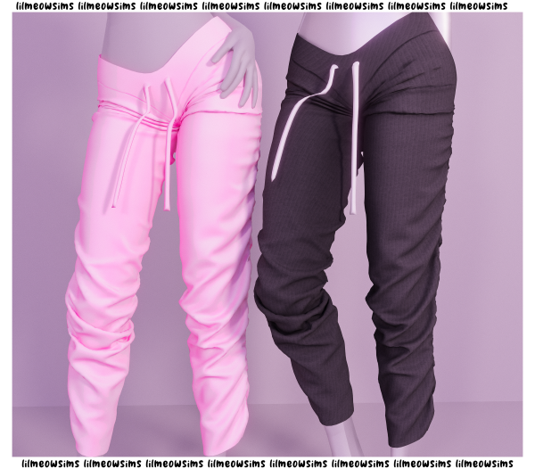 Alpha Ruffed Joggers by simsfinds - The Sims 4 Custom Content