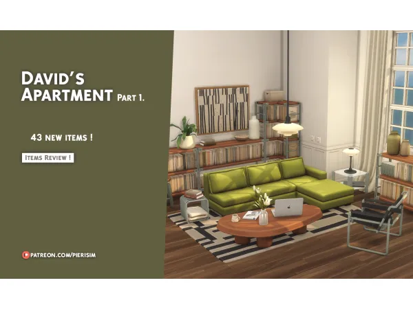 Maxis Match David's Apartment part 1 by simsfinds - The Sims 4 Custom Content