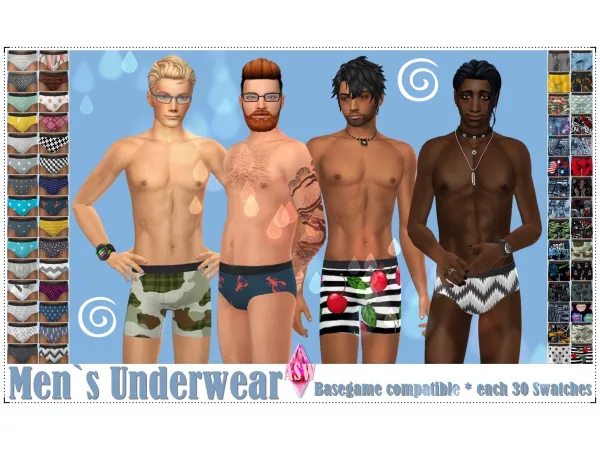 Maxis Match Mens Underwear by Annett's Sims 4 Welt ASW - The Sims 4 Custom Content
