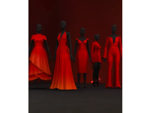 Maxis Match RED Collection by Rusty's - The Sims 4 Custom Content