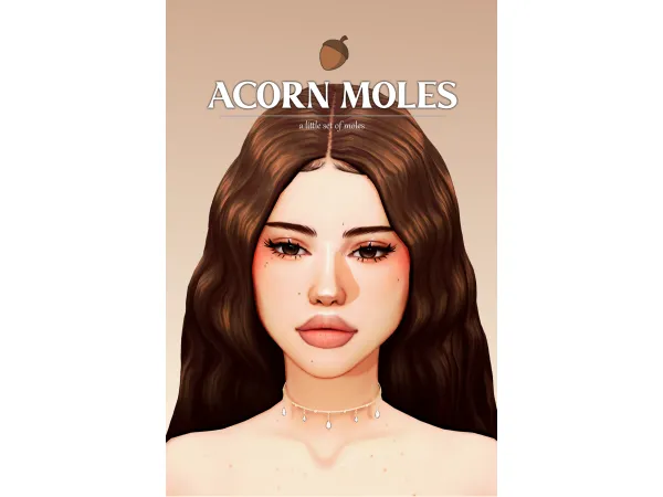 🍂 acorn moles 🍂- a little set of moles by Lady Simmer