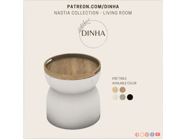 Alpha Nastia Collection Living Room - The Sims 4 Custom Content