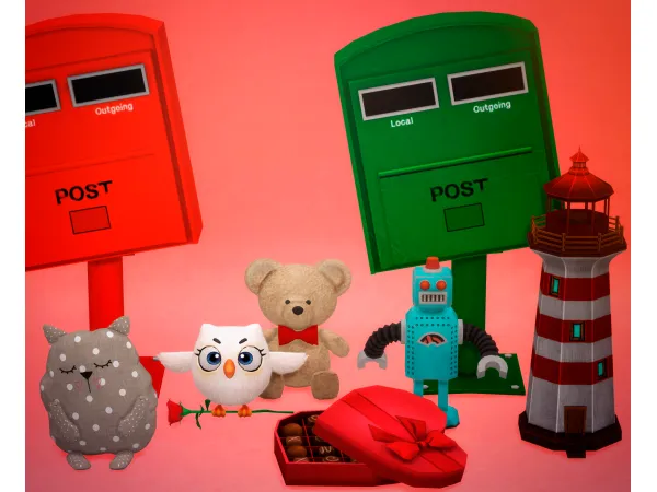 DECORATIVE (7 ITEMS)Happy Valentines Day!!! by Jennifer Jennisims