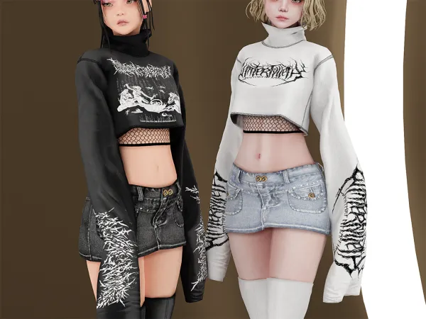 Alpha Y2K SET BABYETEARS by babyetears - The Sims 4 Custom Content