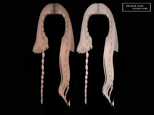 Alpha Deleon Hair by phoenixsims4 - The Sims 4 Custom Content