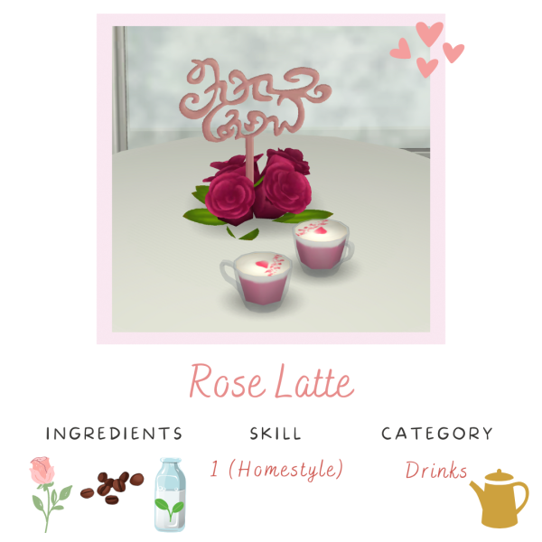 Maxis Match Rose Latte by simsfinds - The Sims 4 Custom Content