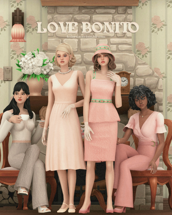 Maxis Match Love Bonito (8 items) by simsfinds - The Sims 4 Custom Content