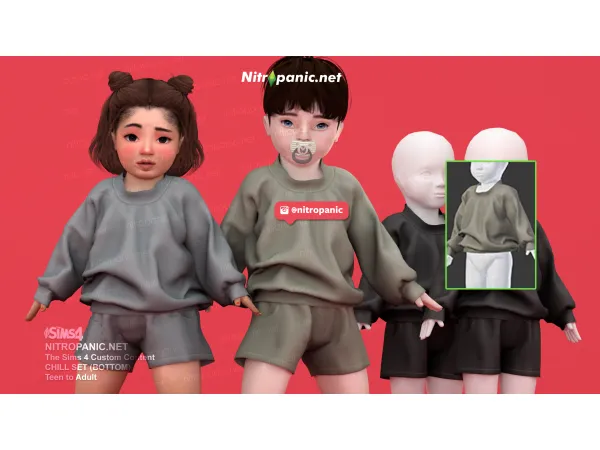 Alpha LIL SET ((TOP)) - The Sims 4 Custom Content