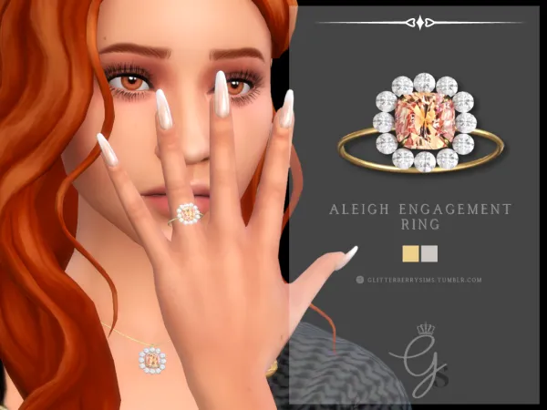 Mix Aleigh Engagement Ring by simsfinds - The Sims 4 Custom Content