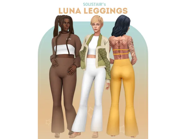 Maxis Match Luna Leggings by Solistair - The Sims 4 Custom Content