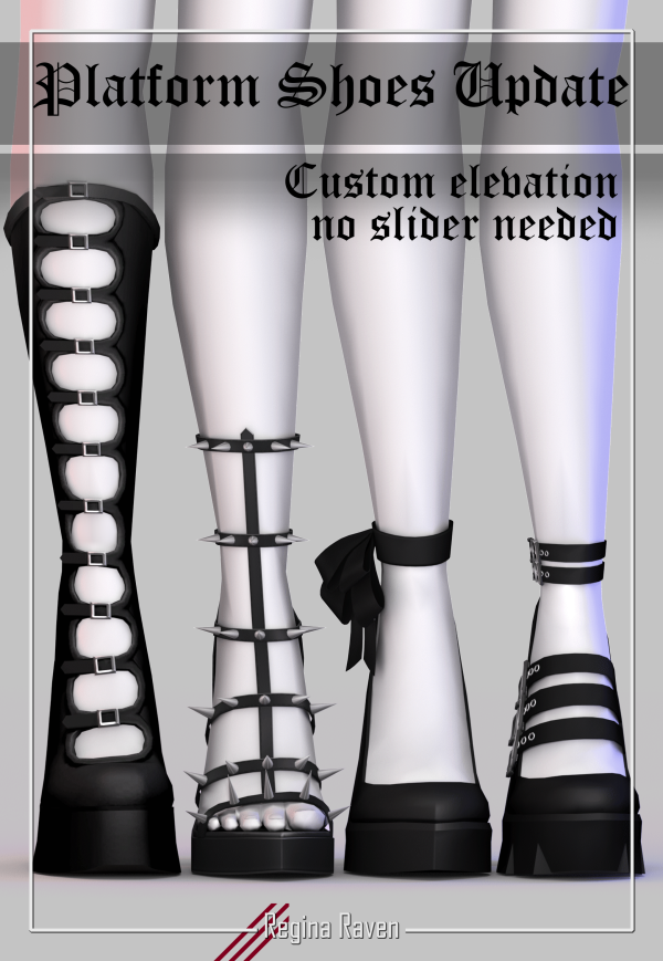 Mix Platform Shoes Update by simsfinds - The Sims 4 Custom Content