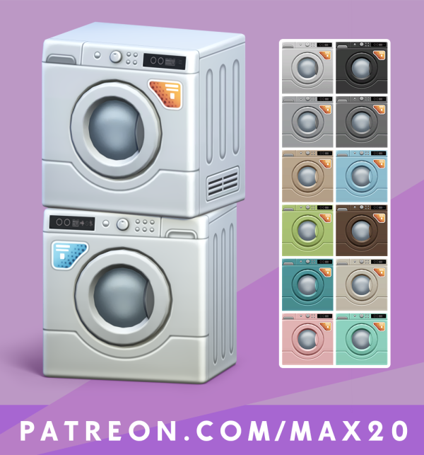 Maxis Match Washing and drying machines by simsfinds - The Sims 4 Custom Content
