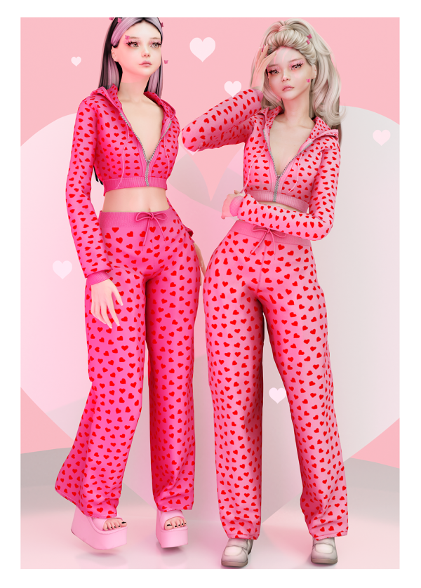 Alpha Valentine'days set Babyetears by babyetears - The Sims 4 Custom Content