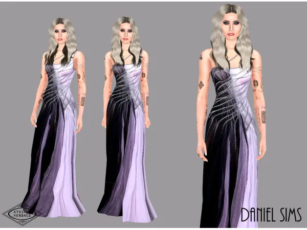 Alpha Miley Cyrus in Atelier Versace by simsfinds - The Sims 4 Custom Content