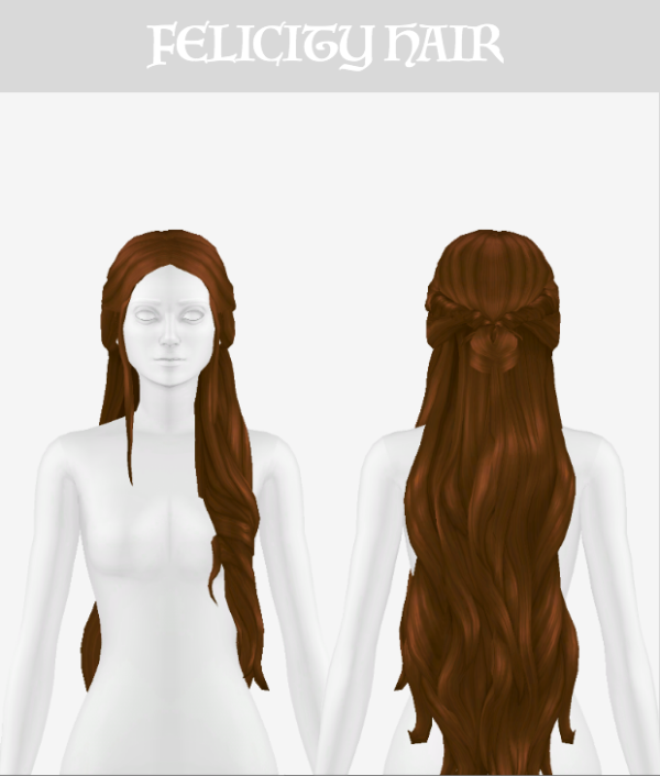 Maxis Match Felicity Hair by simsfinds - The Sims 4 Custom Content