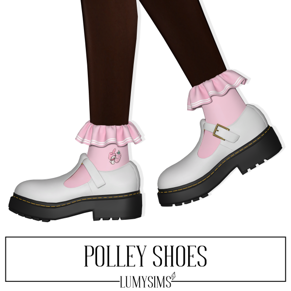 Alpha POLLEY SHOES by lumysims - The Sims 4 Custom Content