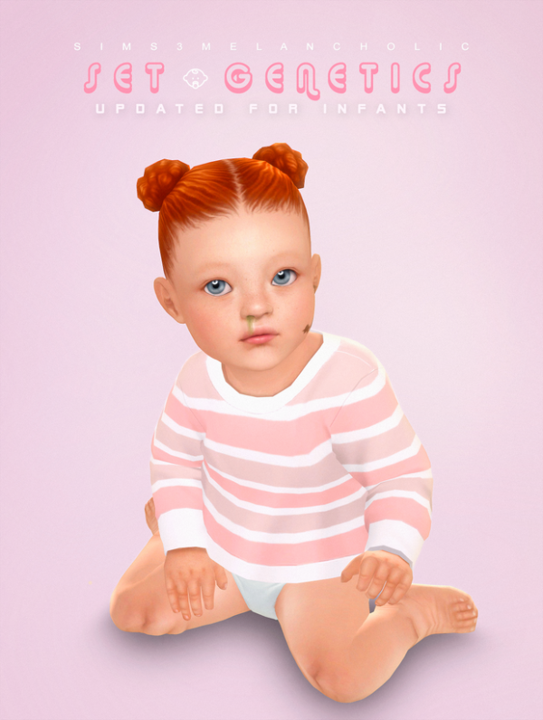 Alpha GENETICS UPDATED FOR INFANTS part 1 by simsfinds - The Sims 4 Custom Content