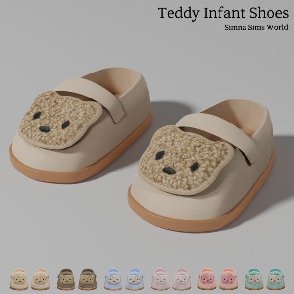 Maxis Match Teddy Shoes infant converted by simsfinds - The Sims 4 Custom Content