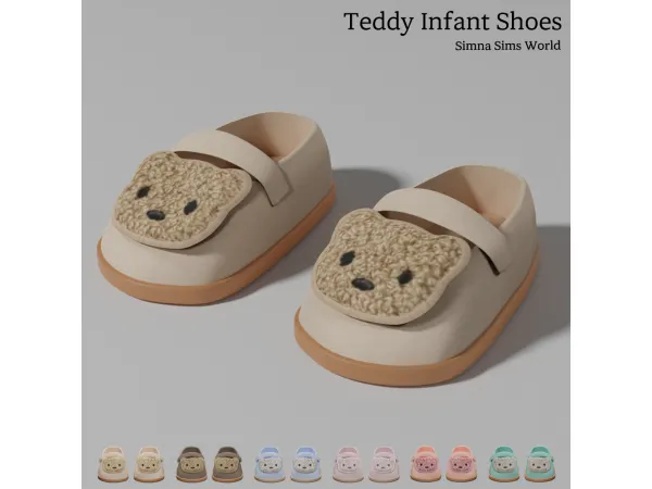Teddy Shoes- infant converted by simnasimsworld