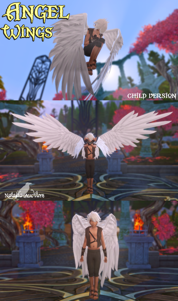 Mix Angel Wings kids Auditore by simsfinds - The Sims 4 Custom Content