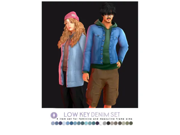 Low Key Denim Set by nucrests