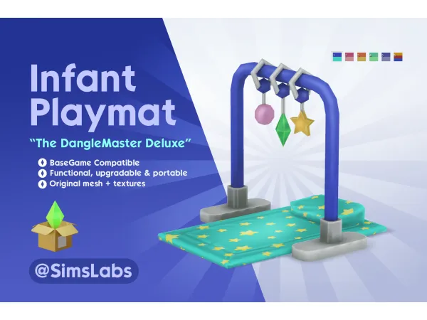 Maxis Match Infant Playmat by simsfinds - The Sims 4 Custom Content