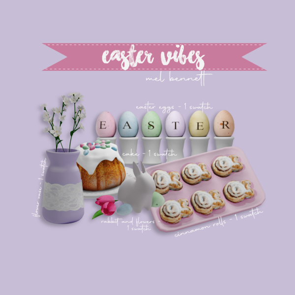 Alpha Easter Vibes Collection by melbennett - The Sims 4 Custom Content