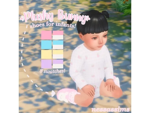 ❀Plushy bunny, shoes for infants!❀