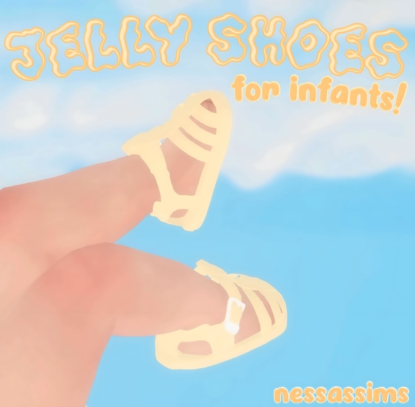 Mix Jelly shoes for infants by nessassims - The Sims 4 Custom Content