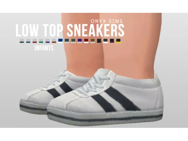 Maxis Match LOW TOP SNEAKERS [INFANTS] by simsfinds - The Sims 4 Custom Content