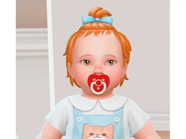 Maxis Match [Scarlett Bulckowisk] Heart Pacifier (Infants) - The Sims 4 Custom Content