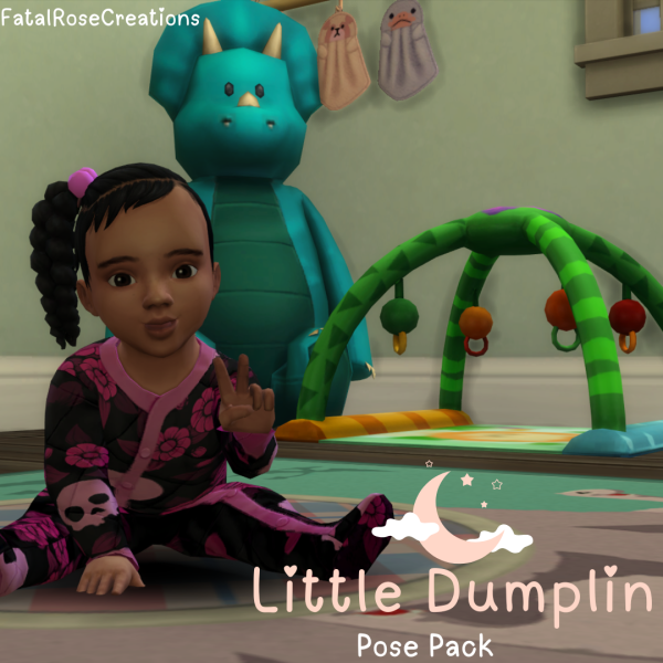 Maxis Match Little Dumplin Pose Pack by fatalrosecreations - The Sims 4 Custom Content