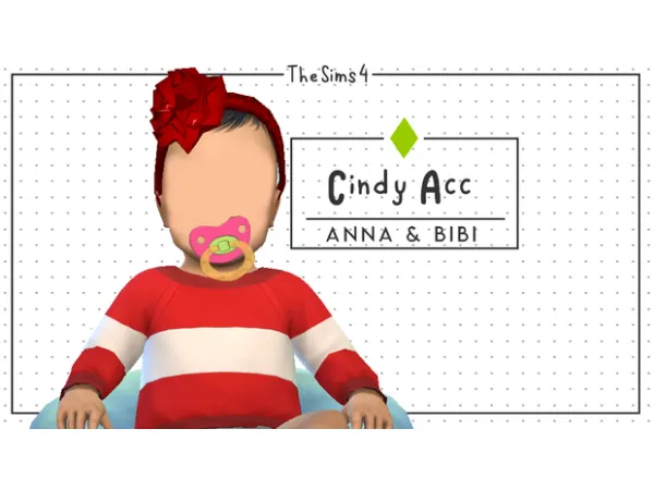 Mix Cindy Acc [AnnaBibi] - The Sims 4 Custom Content