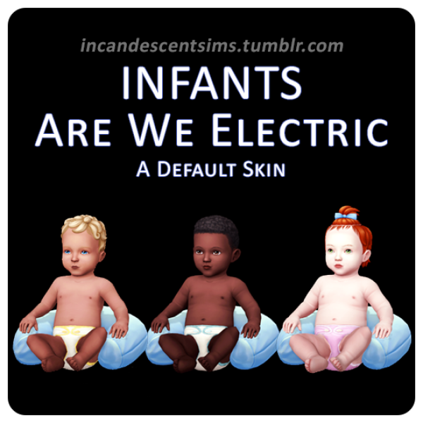 Maxis Match INFANTS Are We Electric Default Skin by simsfinds - The Sims 4 Custom Content