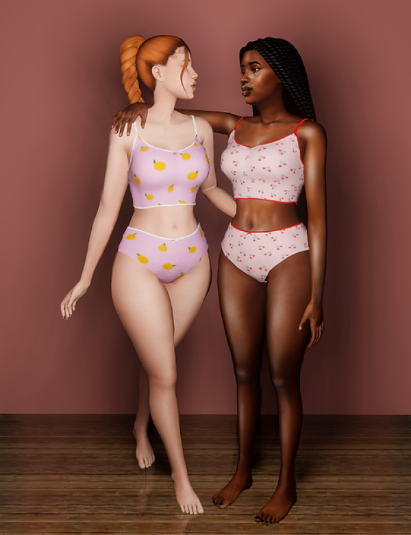 Alpha Sleep Outfit Set by simmerkatex - The Sims 4 Custom Content