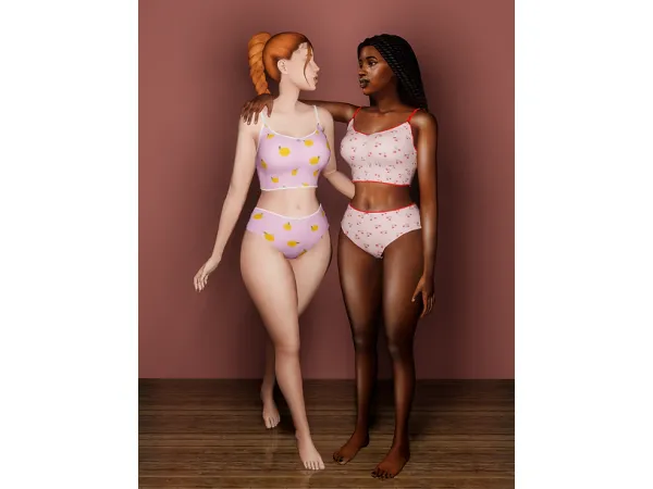 Alpha Sleep Outfit Set - The Sims 4 Custom Content