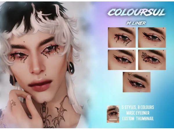 Alpha INTHEDARK M LINER by simsfinds - The Sims 4 Custom Content