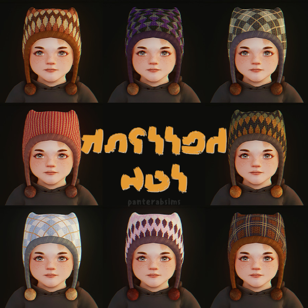 Maxis Match [panterabsims] knitted hat infant by simsfinds - The Sims 4 Custom Content