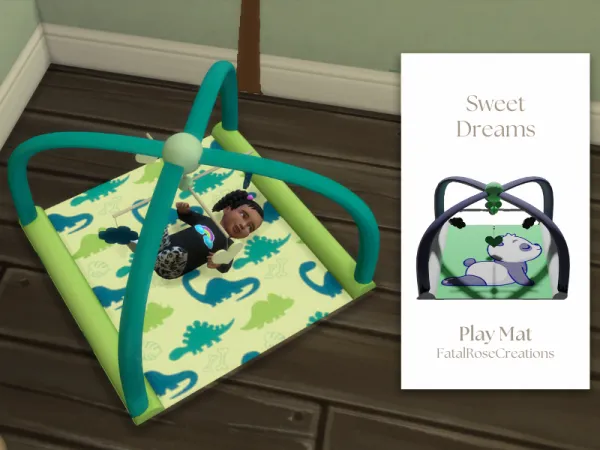 Maxis Match Sweet Dreams Play Mat by fatalrosecreations - The Sims 4 Custom Content
