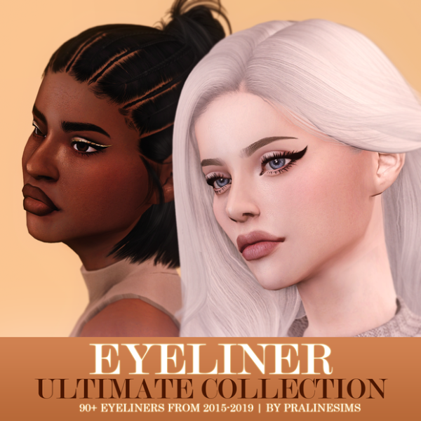 Mix EYELINER Ultimate Collection by simsfinds - The Sims 4 Custom Content