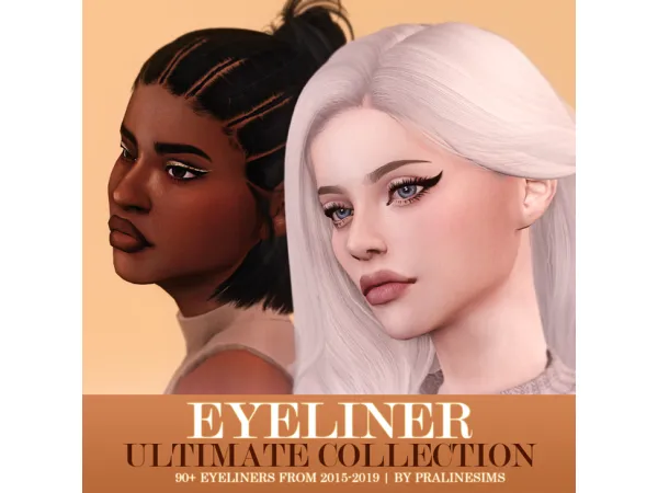 Mix EYELINER Ultimate Collection by Pralinesims - The Sims 4 Custom Content