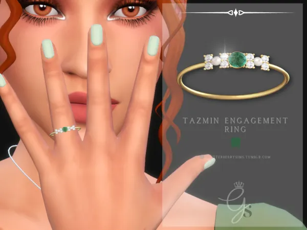Mix Tazmin Engagement Ring by simsfinds - The Sims 4 Custom Content