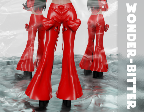 Alpha G0dbody Lowrider Pants by wonder-bitter - The Sims 4 Custom Content