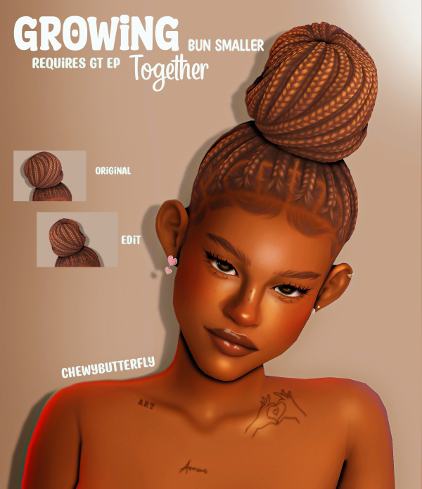 Maxis Match growing together bun smaller by simsfinds - The Sims 4 Custom Content