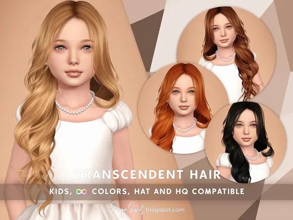 Alpha Transcendent Hair for SonyaSims - The Sims 4 Custom Content