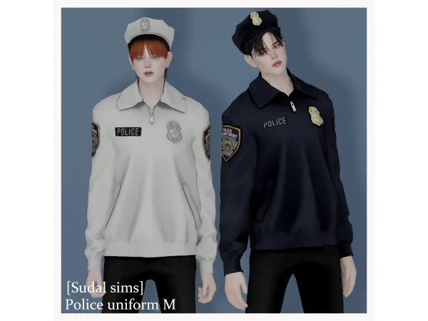 [sudal] Police uniform M by sudal - sims
